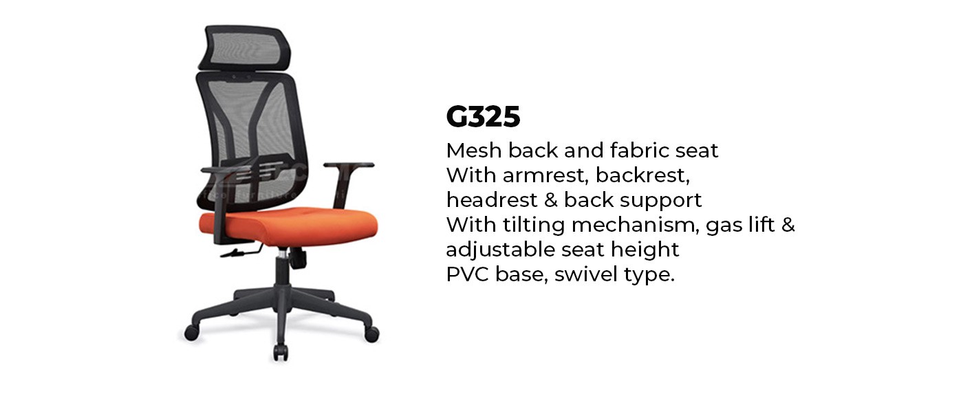 Office Chair With Headrest Mesh