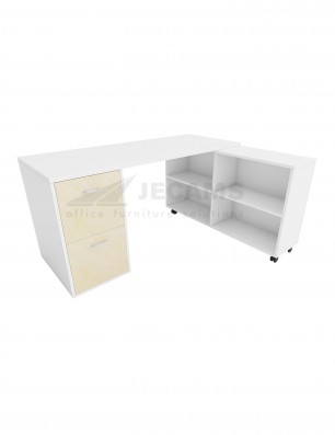 desk with bookshelf and drawers DWB-01227