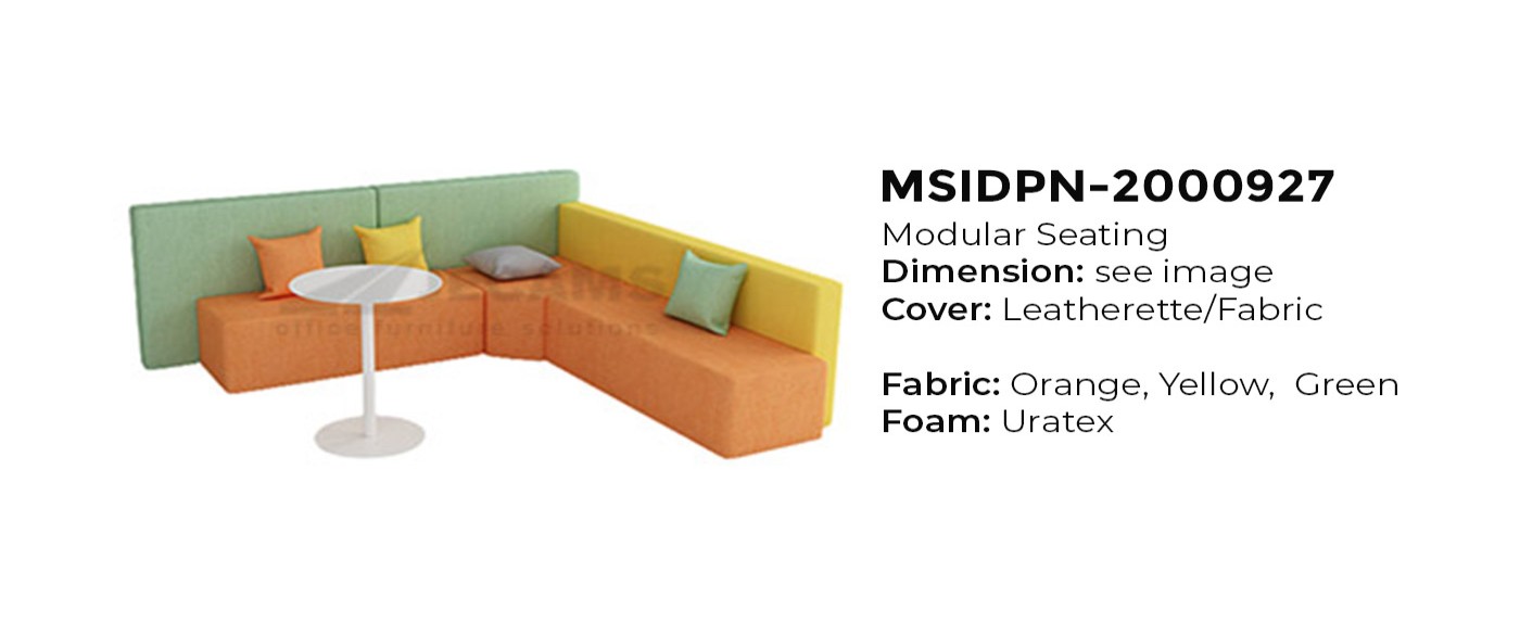 L Shaped Modular Seating