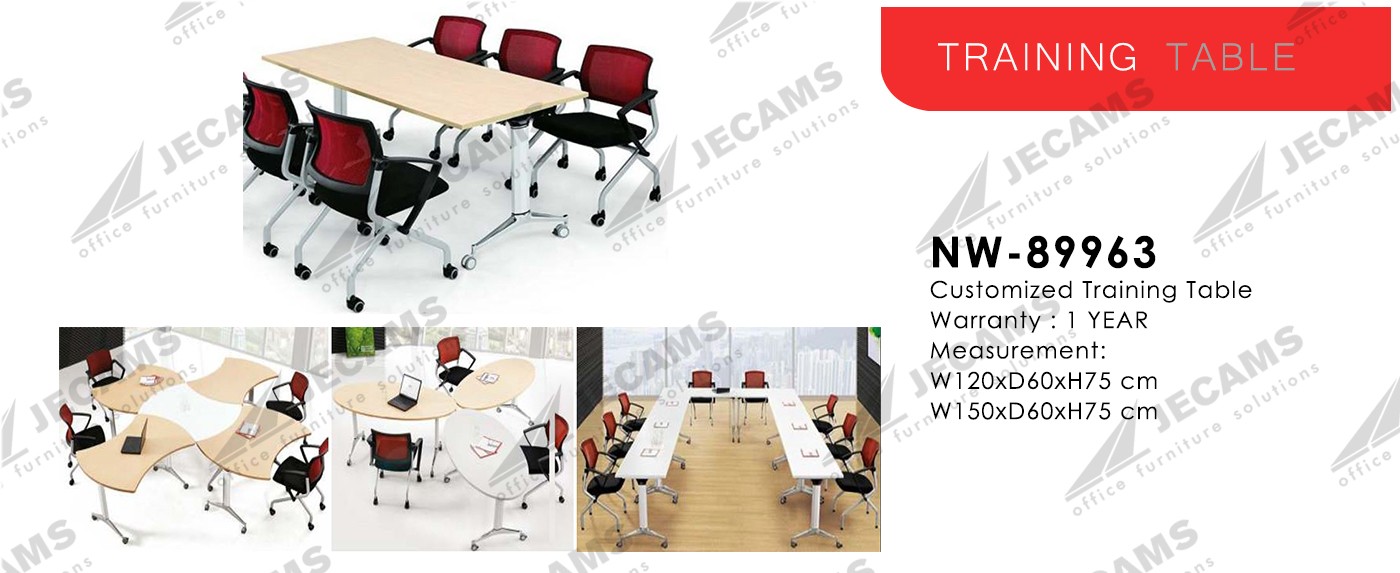 Customized Training Table M Marie Foldable Table Jecams Inc