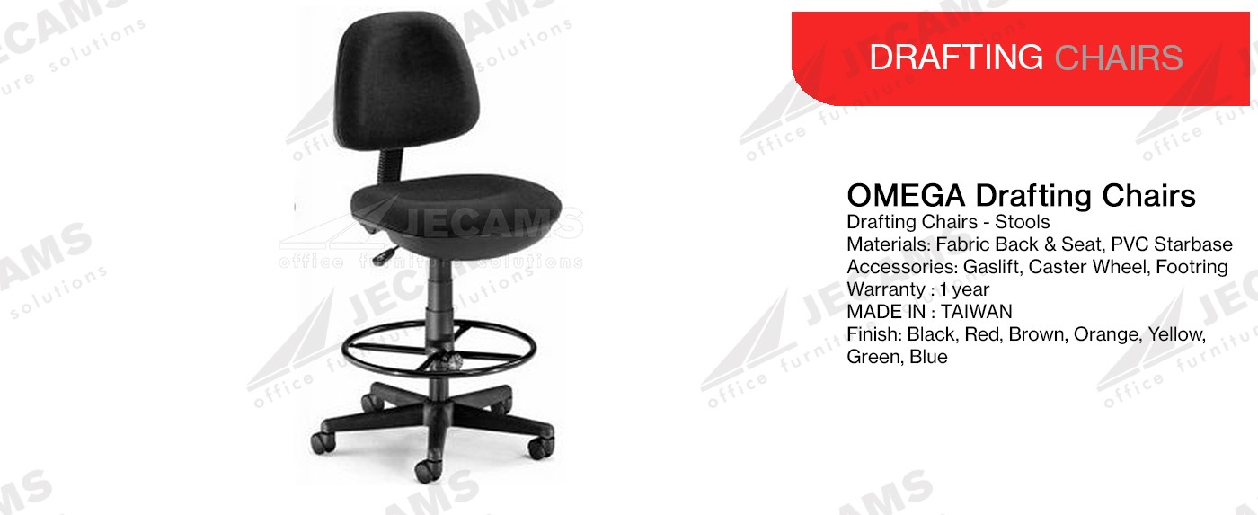 Jecams Inc Omega Drafting Chairs